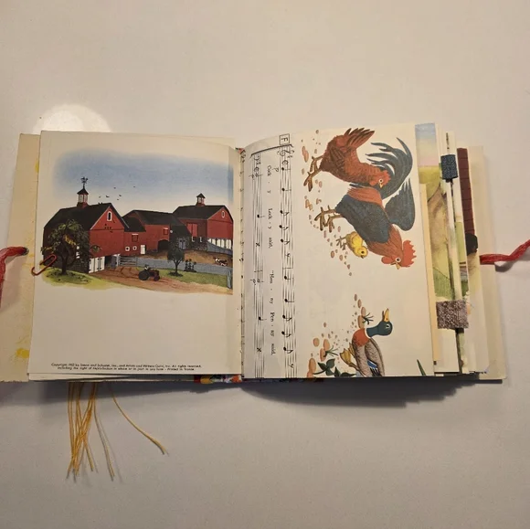 Tortillou Little Golden Book Handmade Decorated Junk Journal - Picture 3 of 13